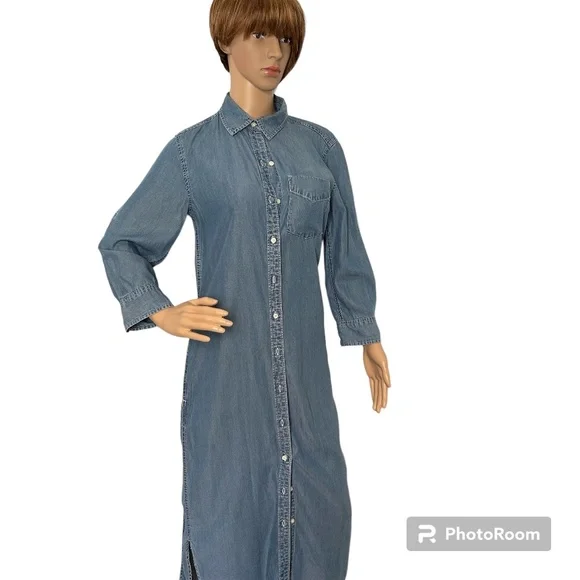 ralph lauren chambray shirt dress Cotton Chambray Belted Shirtdress